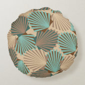 Seashells Rundes Kissen (Rückseite)