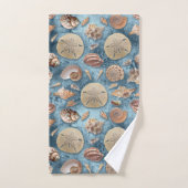Seashells Sammlung Badhandtuch Set (Handtuch)