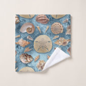 Seashells Sammlung Badhandtuch Set (Waschlappen)