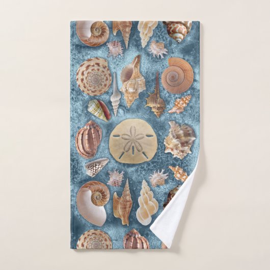 Seashells Sammlung Badhandtuch Set (Handtuch)