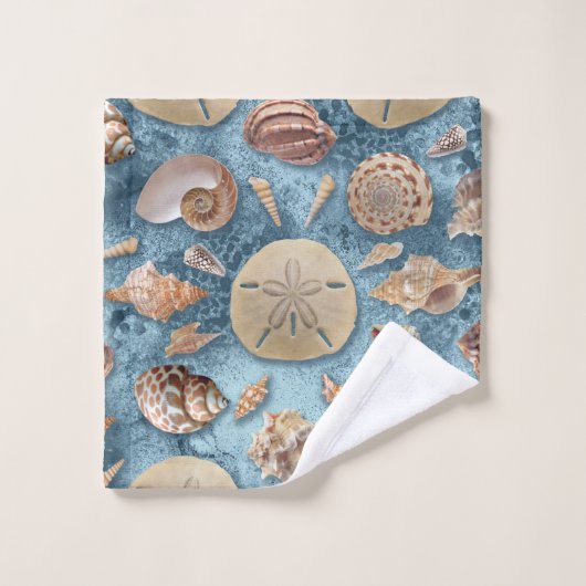 Seashells Sammlung Badhandtuch Set (Waschlappen)
