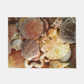 Seashells Sand Dollar Beach Theme Fußmatte (Vorderseite)