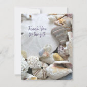 Seashells Sand Dollar Flat Jeden Anlaß Blank Ankündigung (Vorderseite)