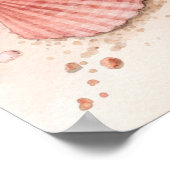 Seashells Sandy Beach Poster (Ecke)