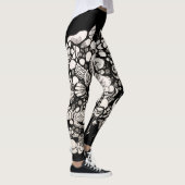 Seashells Schwarzweiß Leggings (Rechts)