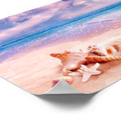 Seashells Sea Beach Poster (Ecke)