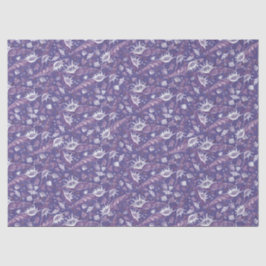 Seashells Sea Muschel Nautic Pattern Violet Lila Seidenpapier