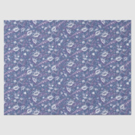 Seashells Sea Muschel Nautic Pattern Violet Lila Seidenpapier