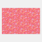 Seashells Sea Shellls Underwater Nautical Pattern Geschenkpapier Set (Vorderseite)