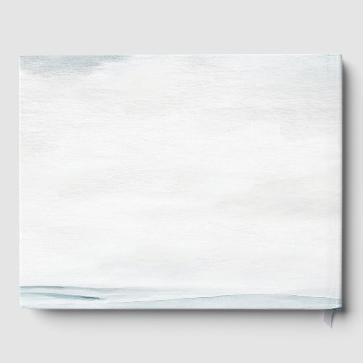 Seashells, Sea, String Lights Script Gästebuch (Rückseite)