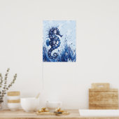 Seashells Seahorse Poster (Küche)