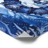 Seashells Seahorse Poster (Ecke)