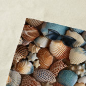 Seashells Seamless Pattern Strandtuch (Beispiel)