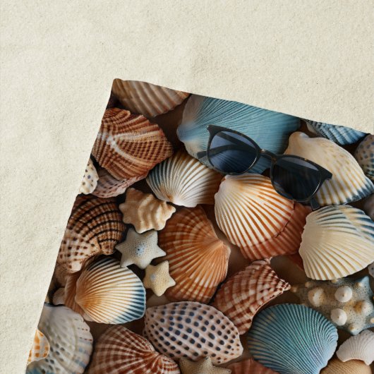 Seashells Seamless Pattern Strandtuch (Beispiel)