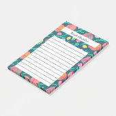 Seashells & Seetang Tropical Beach CUSTOM Notepad Post-it Klebezettel (angewinkelt)