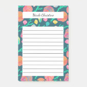 Seashells & Seetang Tropical Beach CUSTOM Notepad Post-it Klebezettel (Vorderseite)
