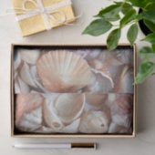 Seashells Sketch Ocean Nautical Beach Decoute Seidenpapier (Geschenk)