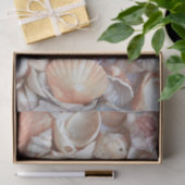 Seashells Sketch Ocean Nautical Beach Decoute Seidenpapier (Geschenk)