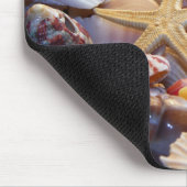 Seashells Starfish & Beach Glass Mousepad (Ecke)