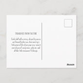 Seashells Starfish Coastal Beach Schöne Kunst Postkarte (Rückseite)