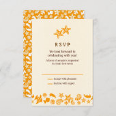 Seashells & Starfish Herz Summer Beach UAWG RSVP Karte (Vorne/Hinten)