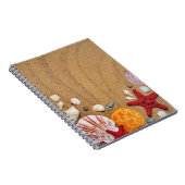 Seashells Starfish Sandy Stone Untersetzer Notizblock (Rechte Seite)