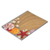 Seashells Starfish Sandy Stone Untersetzer Notizblock (Linke Seite)