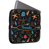 Seashells Starfish Seepferd Ocean Beach Laptopschutzhülle (Vorne Rechts)