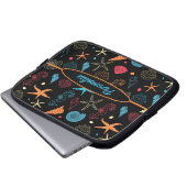 Seashells Starfish Seepferd Ocean Beach Laptopschutzhülle (Vorne Knopf)