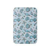 Seashells Starfish Watercolor Opal ID782 Badematte (Vorderseite Vertikal)