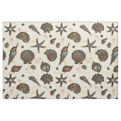 Seashells Starfish Watercolor Rainbow ID782 Stoff (Fat Quarter (45,7 x 55,9 cm))