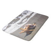 Seashells, Strand, Ozean, Bad, Zuhause-Wolldecke Badematte (Schrägansicht)