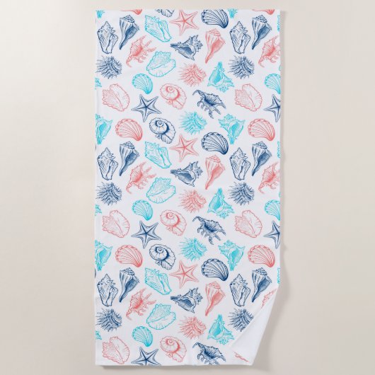 Seashells Strandtuch (Vorderseite)