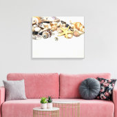 Seashells Stretched Canvas Print Leinwanddruck (Insitu (Wohnzimmer))