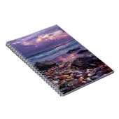 Seashells Sunset Ocean Shore Notebook Notizblock (Rechte Seite)