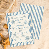 Seashells The Summer I Turned Twenty Birthday Einladung