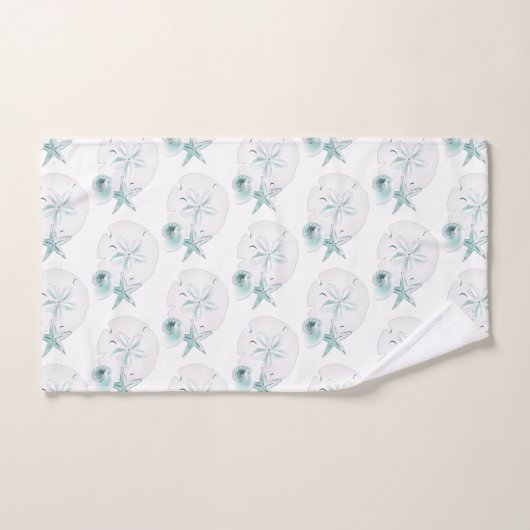 Seashells Türkis Badhandtuch Set (Handtuch)