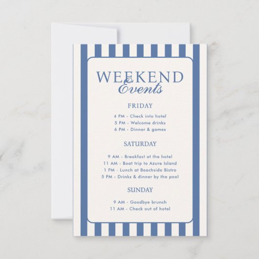 Seashells und Hochzeitsglocken Bachelorette Einladung (Rückseite)