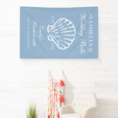 Seashells und Hochzeitsglocken-Junggeselinnen-Absc Banner (InSitu)