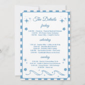 Seashells und Hochzeitsglocken-Junggeselinnen-Absc Einladung (Rückseite)