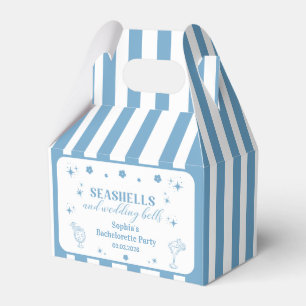 Seashells und Hochzeitsglocken-Junggeselinnen-Absc Geschenkschachtel