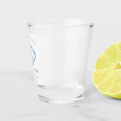 Seashells und Hochzeitsglocken-Junggeselinnen-Absc Schnapsglas (Rechts)