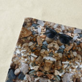 Seashells und Stein-Mosaik-Muster 1 Strandtuch (Beispiel)