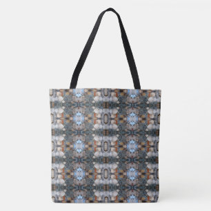 Seashells und Stein-Mosaik-Muster 2 Tasche
