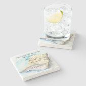 Seashells Untersetzer (Seitenansicht)