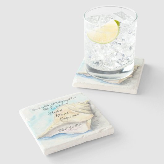 Seashells Untersetzer (Seitenansicht)