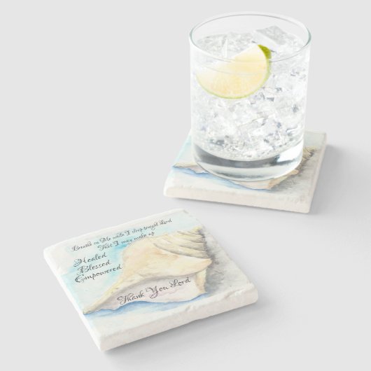 Seashells Untersetzer (Seitenansicht)