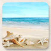 Seashells Untersetzer aus hartem Kunststoff (Vorderseite)