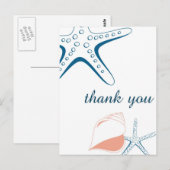 Seashells Vielen Dank, Postcard Postkarte (Vorne/Hinten)