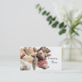 Seashells-Visitenkarten Visitenkarte (Stehend Vorderseite)